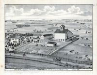 Lewis Long, Stock Farm, Residence, Miller, La Salle County, La Salle County 1876